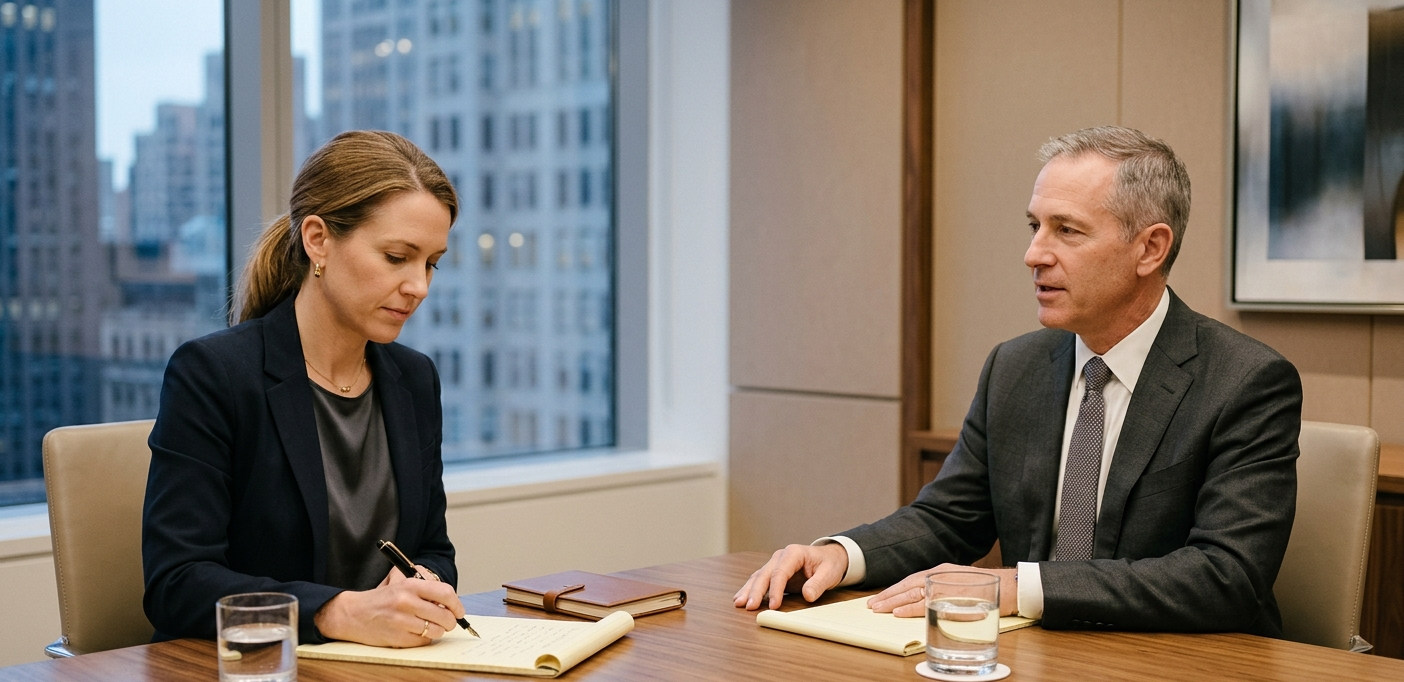 HR professional conducting a workplace investigation